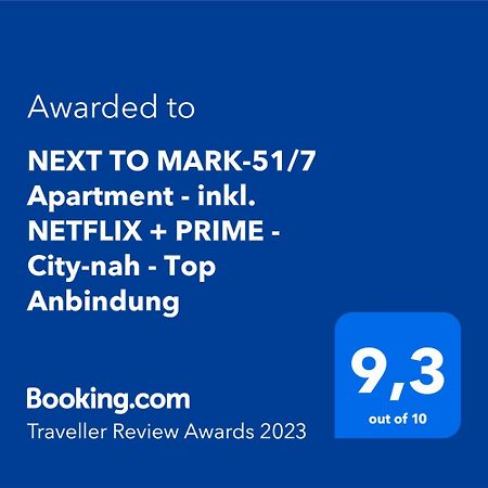 Next To Mark-51/7 Apartment - Inkl. Netflix + Prime - City-Nah - Top Anbindung Bochum Exterior photo